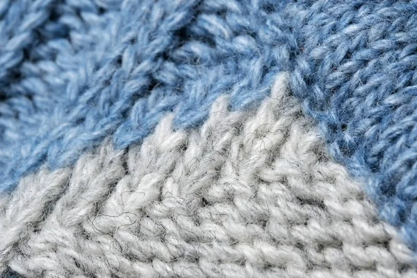 Latar Belakang Tekstur Foto Makro Close Dari Fragmen Sweater Wol — Stok Foto