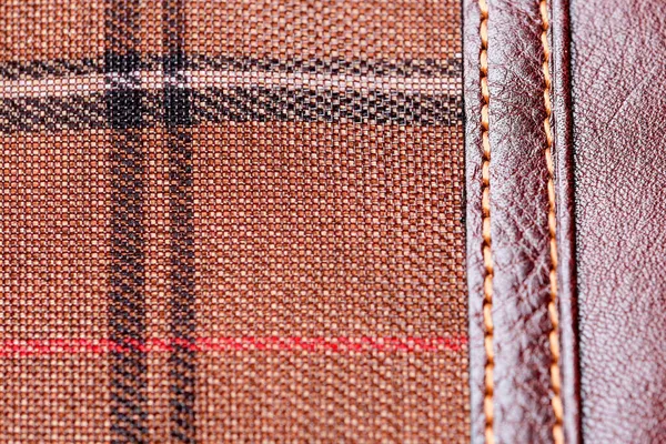 Läder Bakgrund Affärsmapp För Dokument Och Brevpapper Närbild — Stockfoto