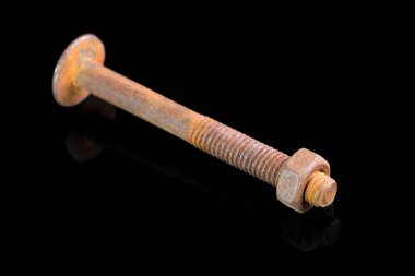 Eski sürgülü ve fındıklı siyah ayna arka plan yakın çekim makro fotoğraf