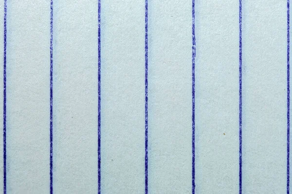 Papierhintergrund Notizbuch Blatt Mit Parallelen Blauen Linien Nahaufnahme Makrofotografiedesign Leer — Stockfoto