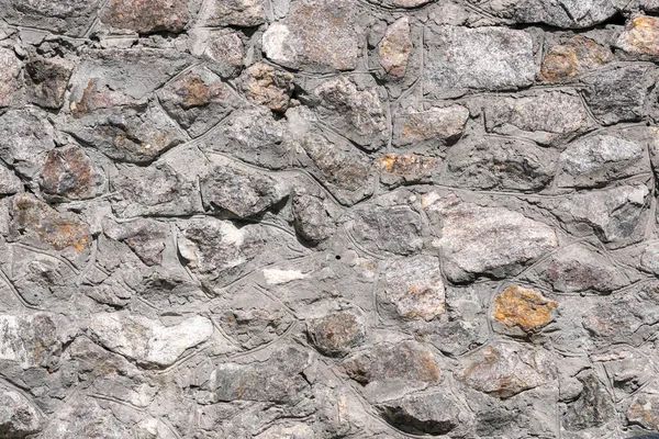 Achtergrond Van Steen Graniet Metselwerk Met Natuurstenen Close Fel Verlicht — Stockfoto