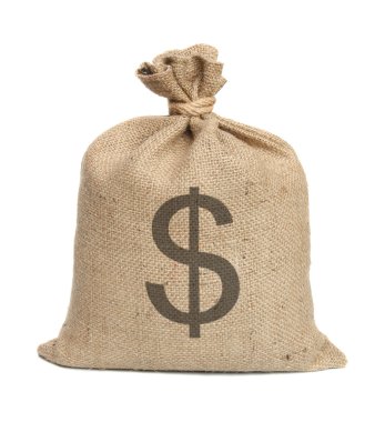 dolar ile çanta.