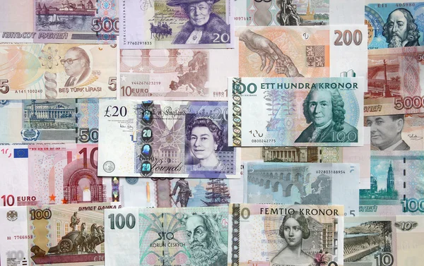 Dinero de los diferentes países . —  Fotos de Stock