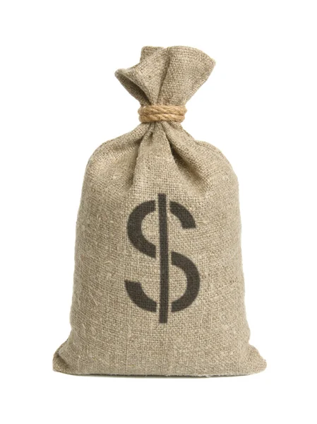 Bag with dollars. — Stock Photo, Image