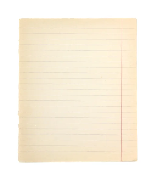 bir defter sayfadan.