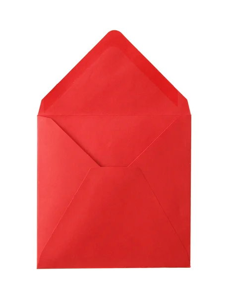 Envelope vermelho aberto . — Fotografia de Stock