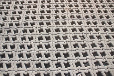 parke taşı döşemesi.