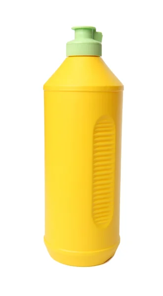 黄色のプラスチック製のボトル. — ストック写真