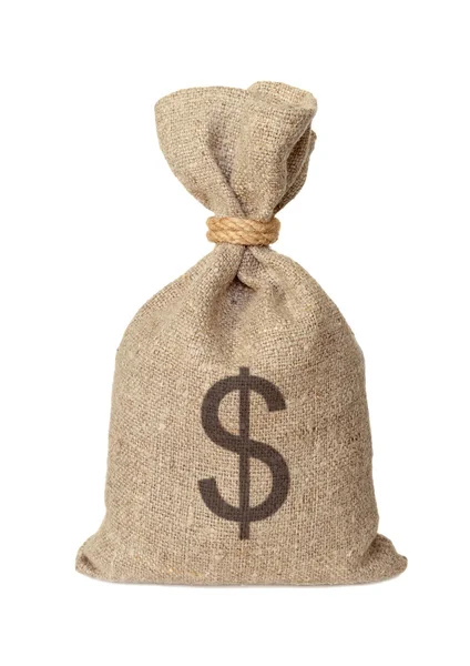 Bag with dollars. — Stock Photo, Image