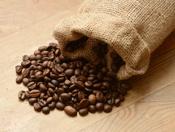 Koffie in een zak. — Stockfoto