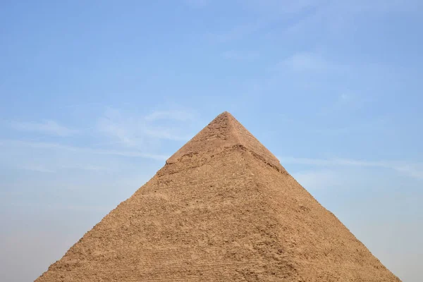 Gíza Egypt Pyramida Chephrenu Detailní Záběr — Stock fotografie