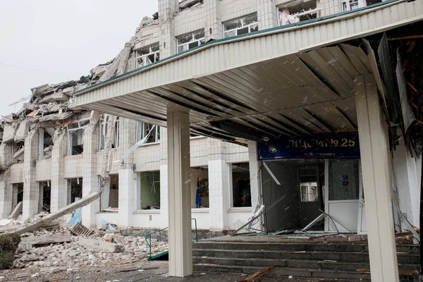 Згітомір Україна Березня 2022 Російська Війна Проти України Російська Бомба — стокове фото