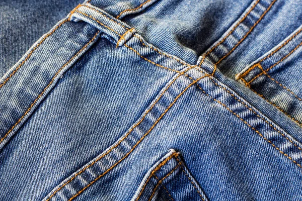 Jeans Trousers Detail Close — Stock Photo, Image