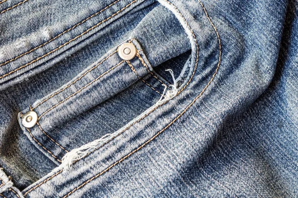 Jeans Trousers Detail Close — Stock Photo, Image