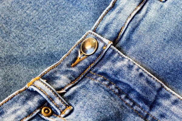 Jeans Byxor Detalj Närbild — Stockfoto