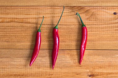 ahşap masa üzerinde kırmızı sıcak biber biber