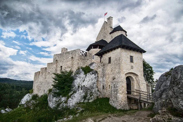 Bobolice Castello Medievale Slesia Polonia — Foto Stock