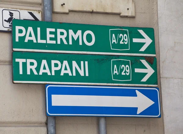 Autostrada signs — Stock Photo, Image