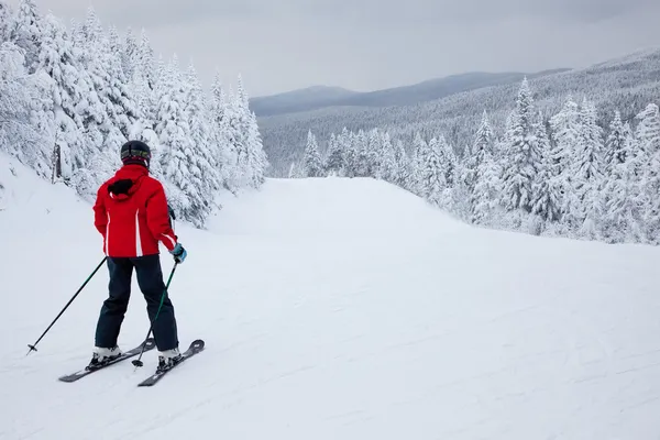 Sciistica Mont-tremblant, quebec, canada — Foto Stock