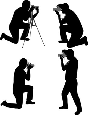 fotoğrafçılar silhouettes