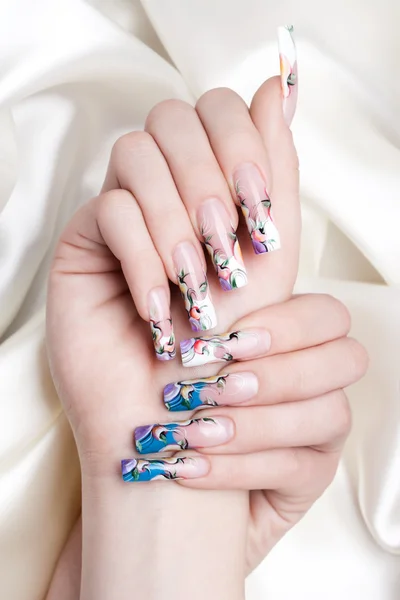 tırnak sanat yakın çekim