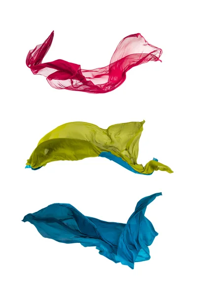 Astratto tessuto multicolore in movimento — Foto Stock