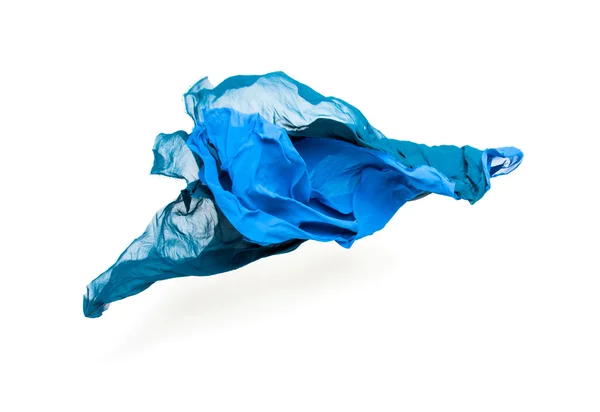 Abstract blue fabric in motion — Stock Photo, Image