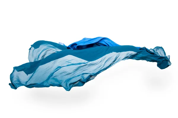 Abstract blue fabric in motion — Stock Photo, Image