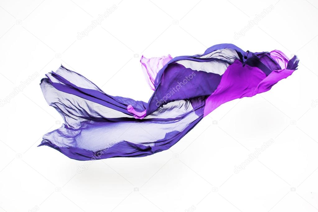 abstract purple fabric in motion