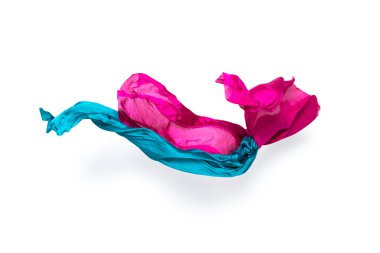 Tekstil hareket soyut parçaları