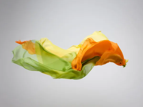 Abstract multicolored fabric in motion — Stock Photo, Image