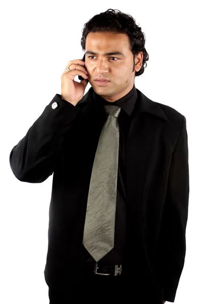 Indian Businessman on Phone — Stock Photo, Image