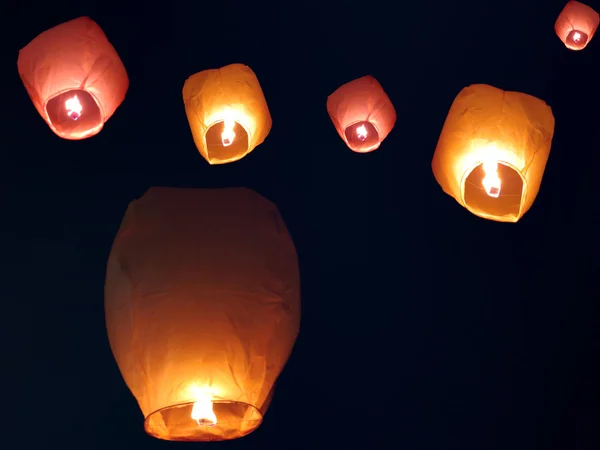 Lanternas do céu — Fotografia de Stock