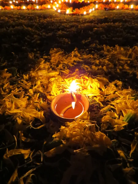 Lâmpada ritual Diwali — Fotografia de Stock