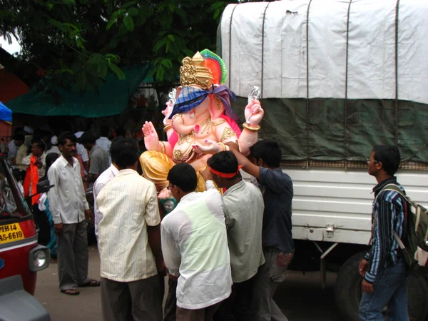 Фестиваль Ганеш в Индии — стоковое фото
