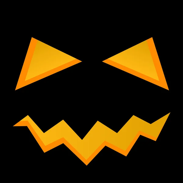 Cara de calabaza de Halloween — Vector de stock