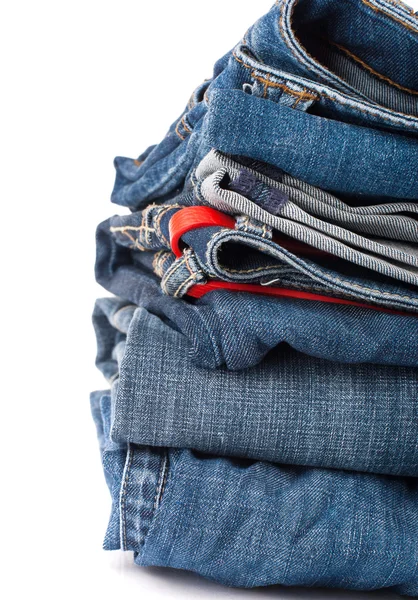 Stapel Jeans — Stockfoto