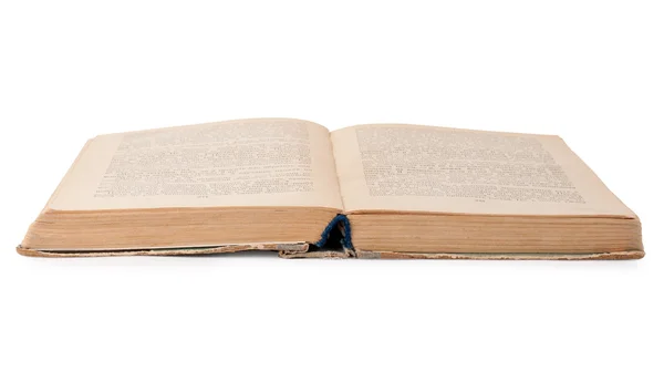 Beyaz arkaplan üzerine eski bir kitap — Stok fotoğraf