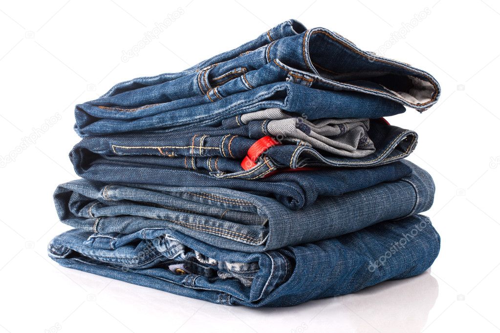 Stack of jeans