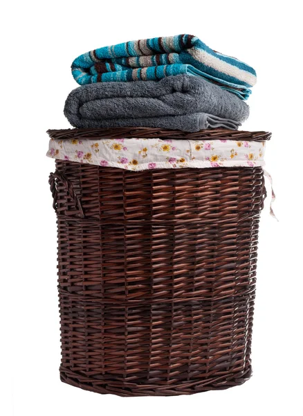 Wicker hamper — Stock Photo, Image