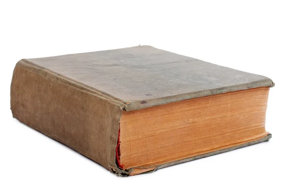 Стара книга на білому тлі — стокове фото