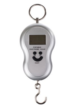 Portable electronic scale clipart