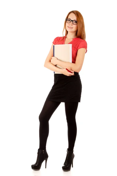 Student holding books — Stock Photo, Image