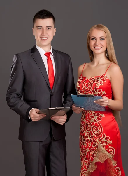 Portrait of man and woman — Stock Photo, Image