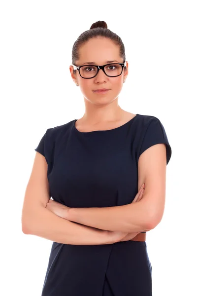 Retrato de jovem empresária — Fotografia de Stock