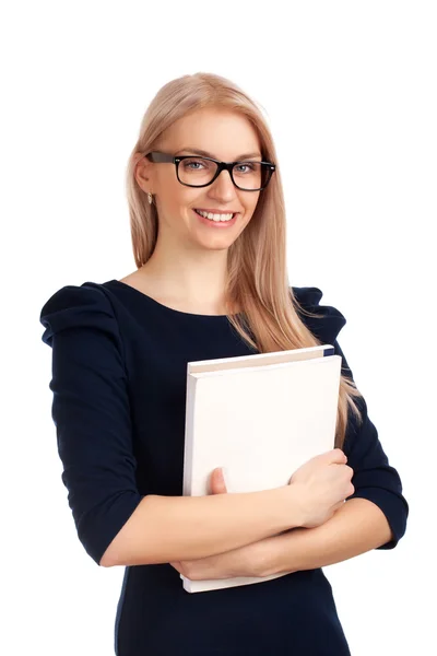 Student holding books — Stock Photo, Image