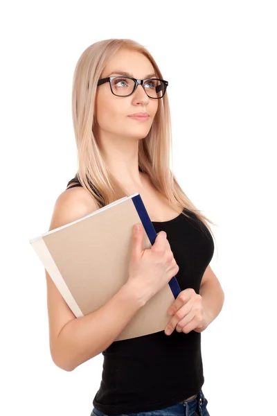 Student holding books — Stock Photo, Image