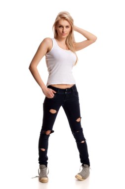 sarışın genç portresi