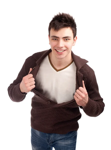 Portrait of handsome young man — Stock Photo, Image