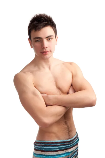 肌肉的年轻男子 — 图库照片